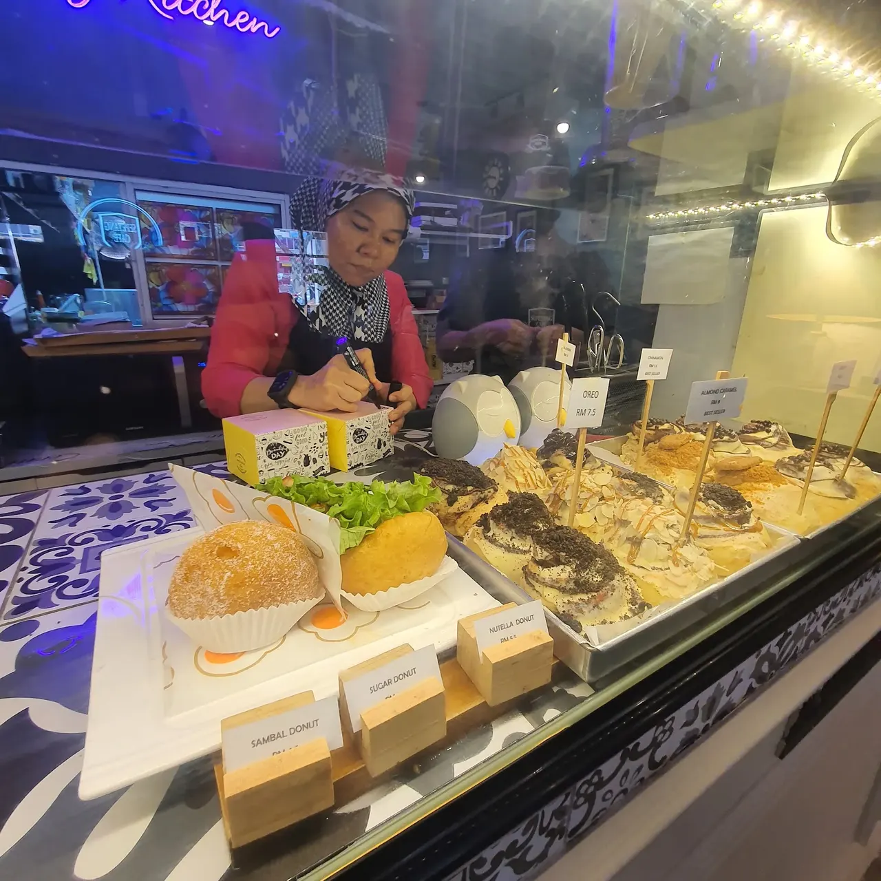 Pastry counter at Sepetang Cafe