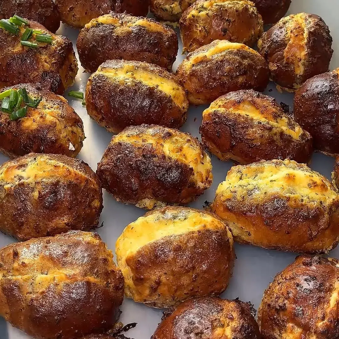 Golden salt bread fresh from the oven